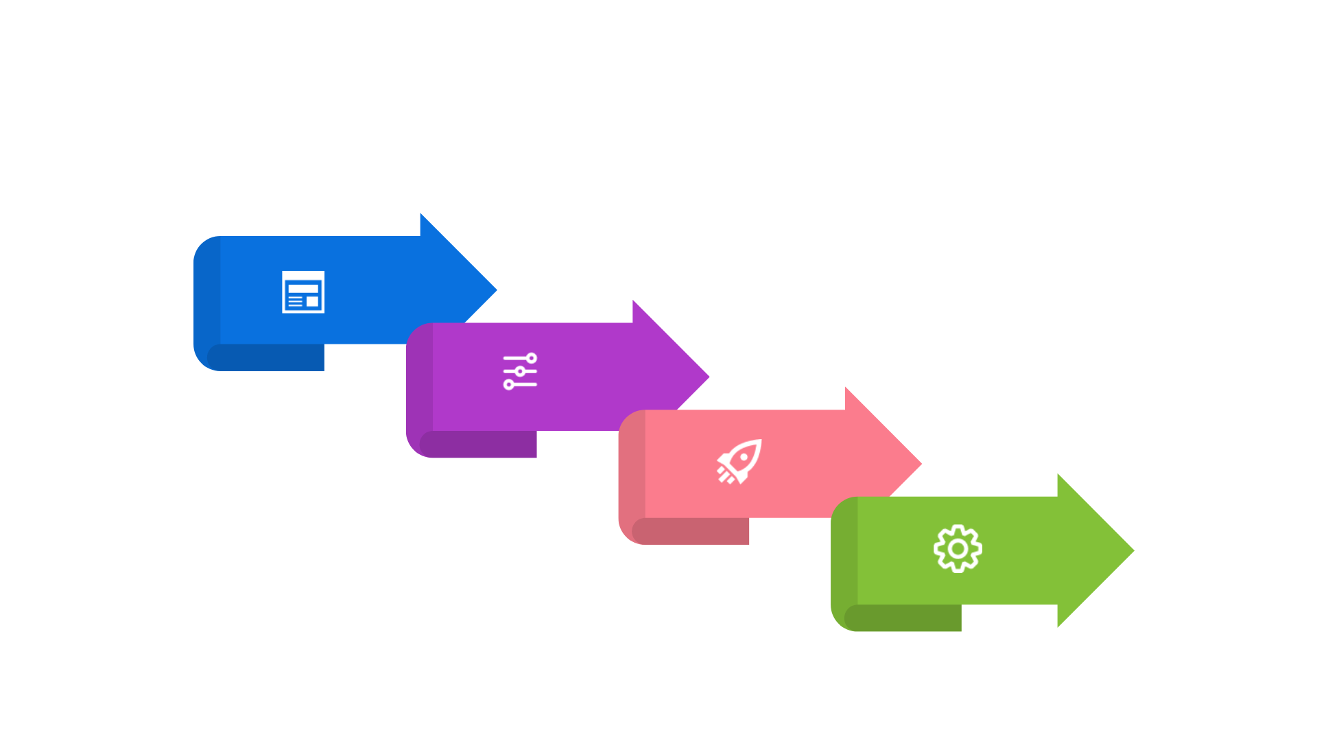 Process Steps Arrows
