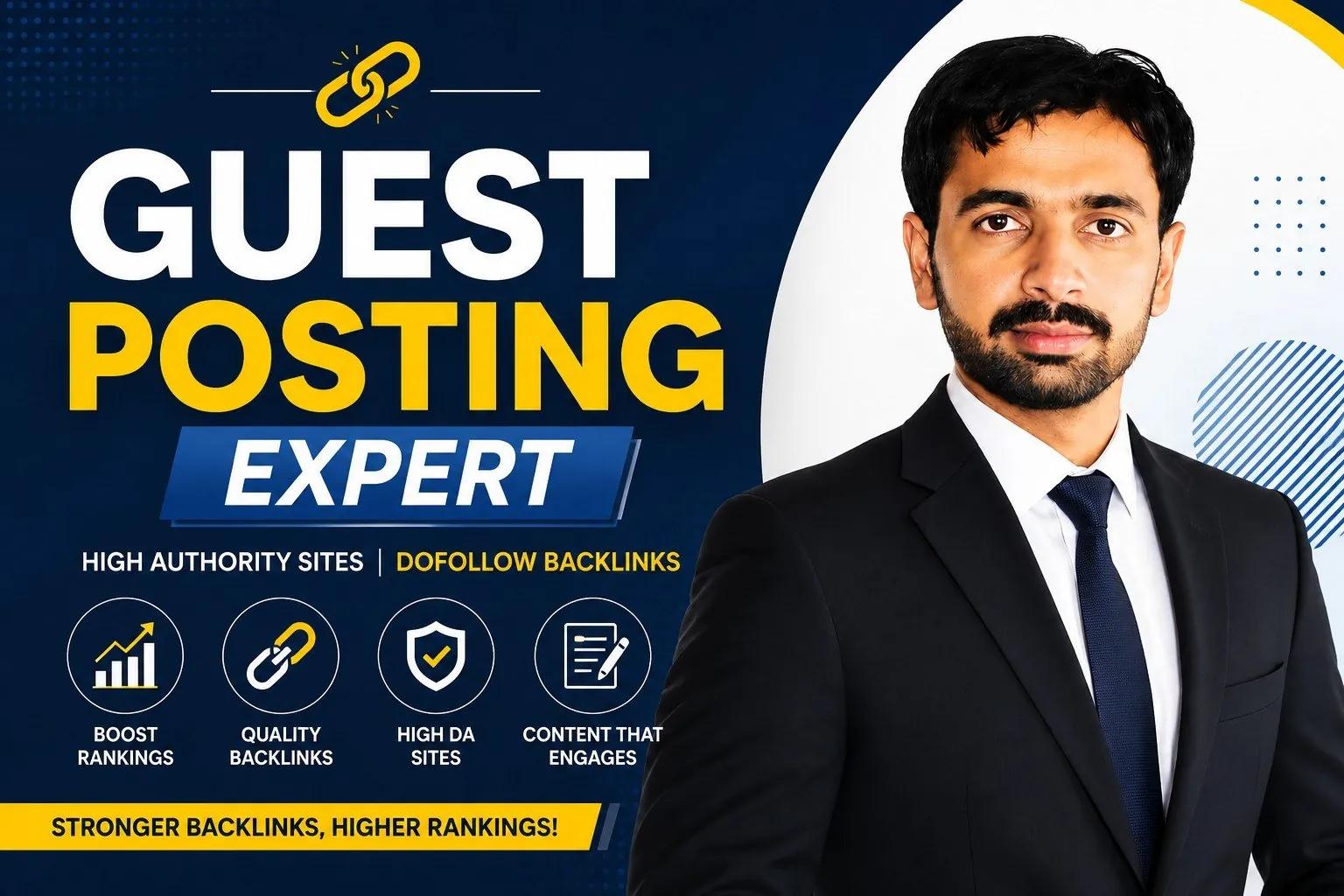 I will do guest posting to improve your website's SEO