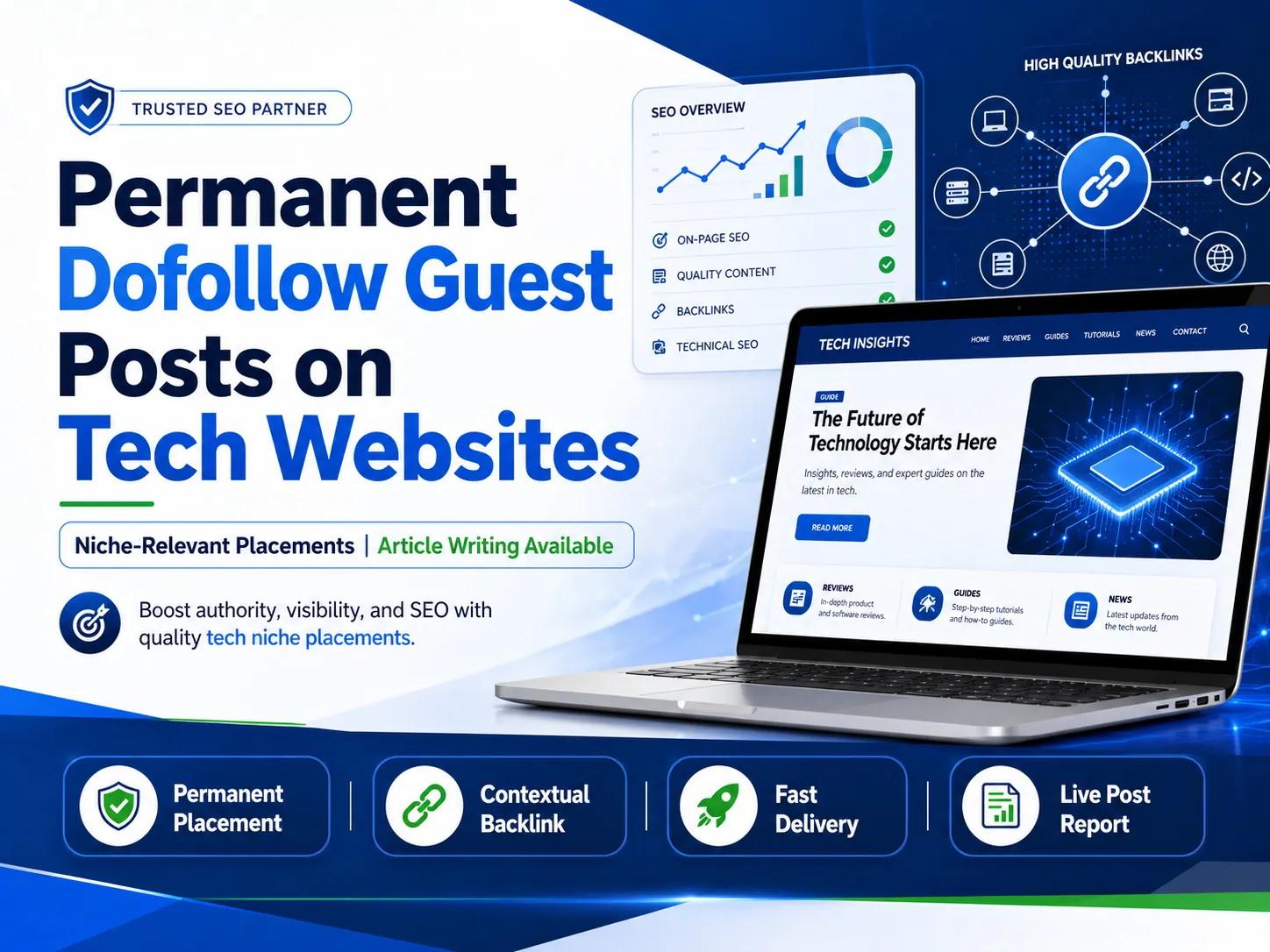 I will Publish Guest post on tech sites