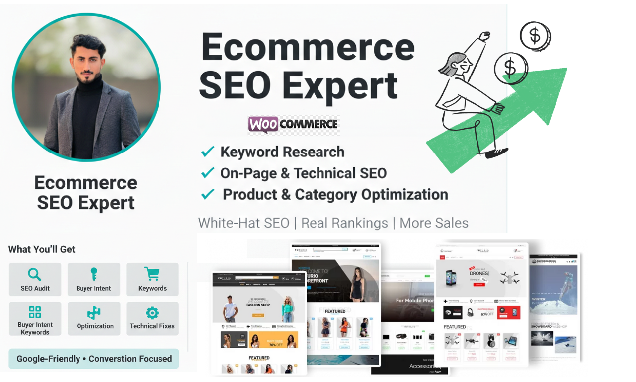 I will do complete ecommerce SEO, keyword research & on-page optimization