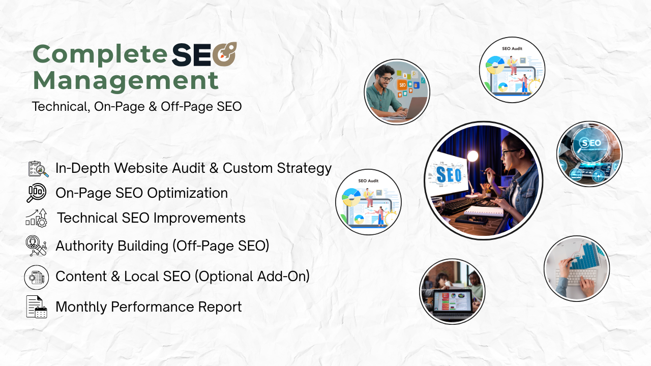Complete SEO Management – Technical, On-Page & Off-Page SEO
