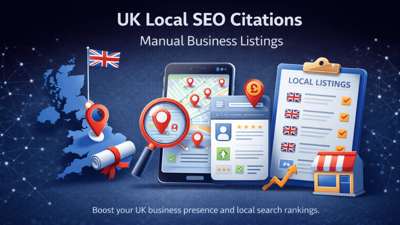 UK Local SEO Citations Manual Business Listings