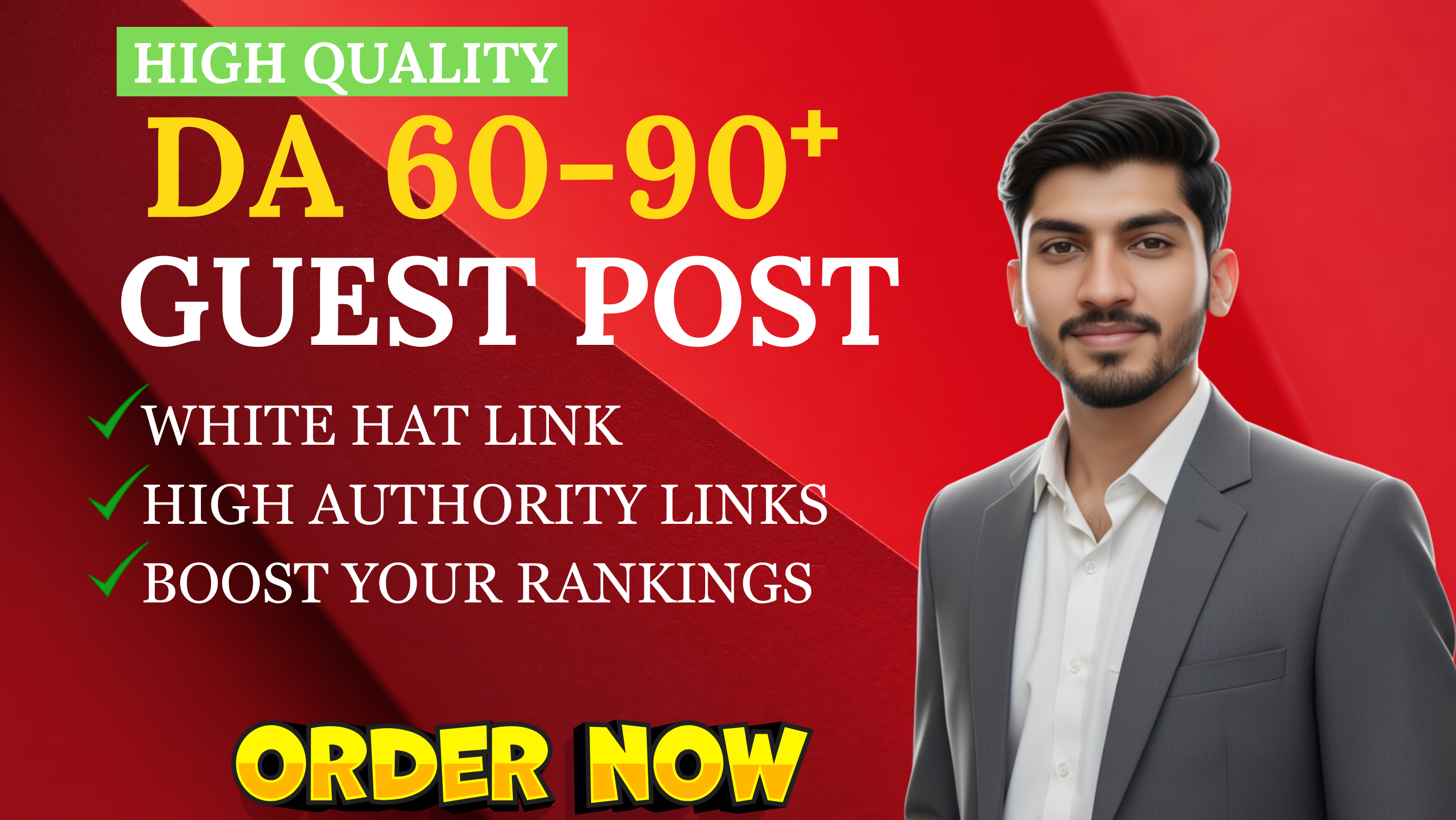 I will do guest post, high da and dofollow guest posting on da 90 webs