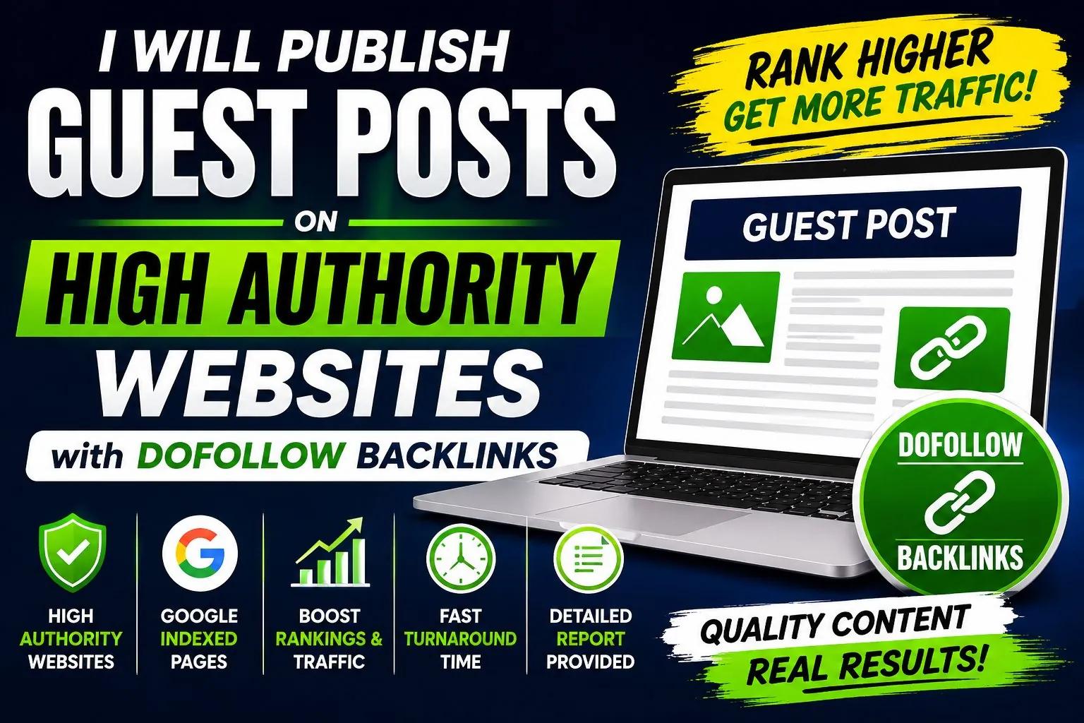 I Will Publish Guest Posts on High Authority Websites