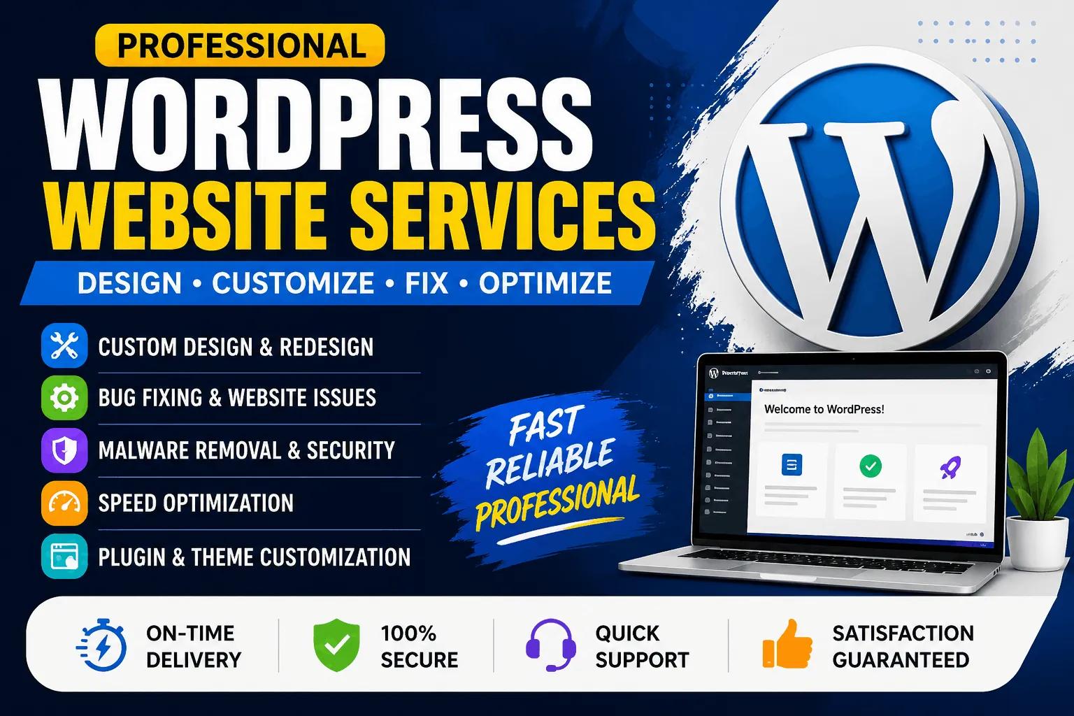 I will create, fix, and customize your WordPress website