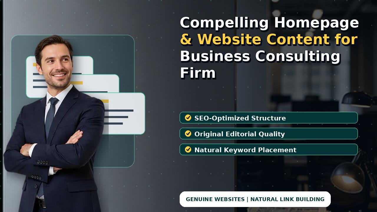 Compelling Homepage & Website Content for Business Consulting Firm