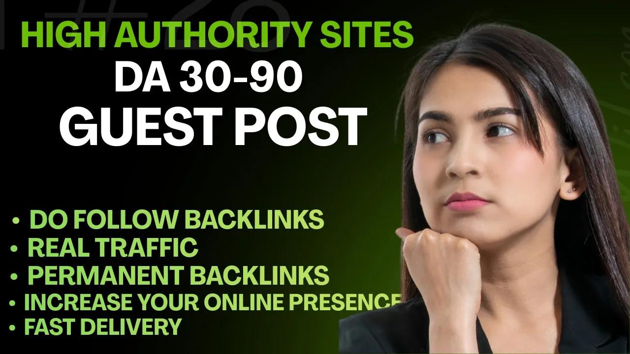 I will publish guest post on high authority websites