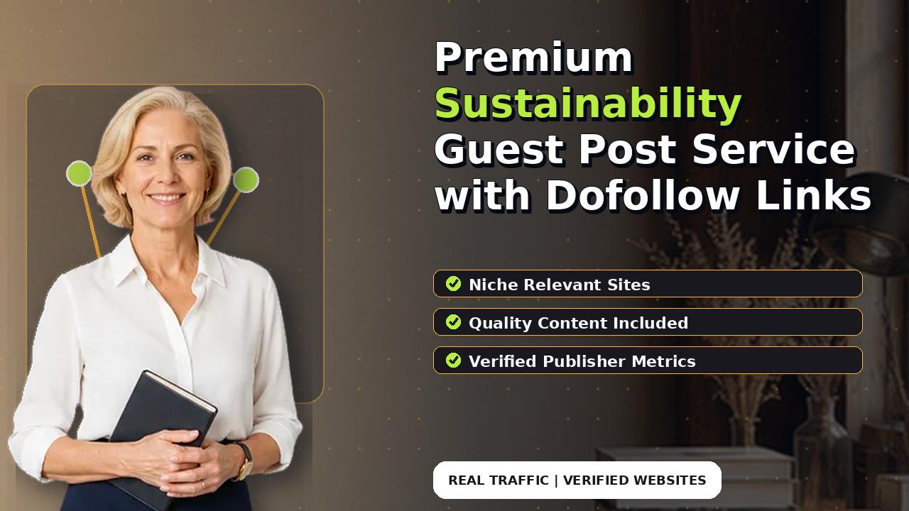 Premium Sustainability Guest Post Service with Dofollow Links