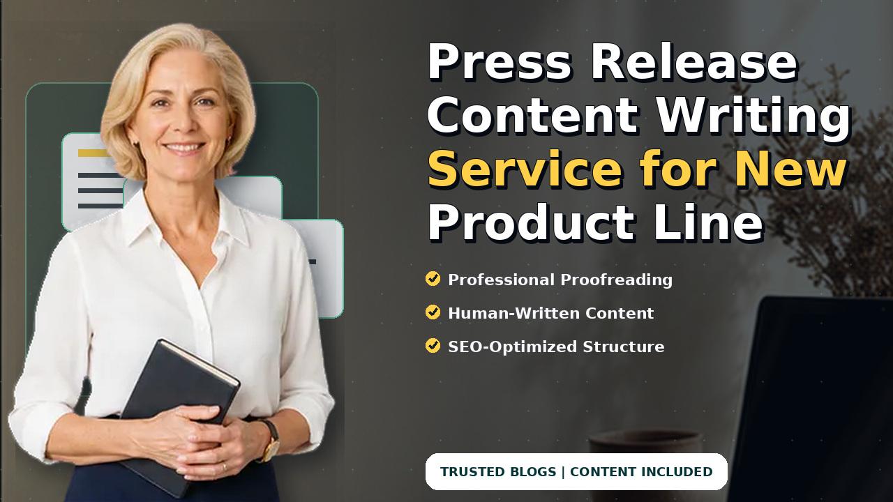 Press Release Content Writing Service for New Product Line