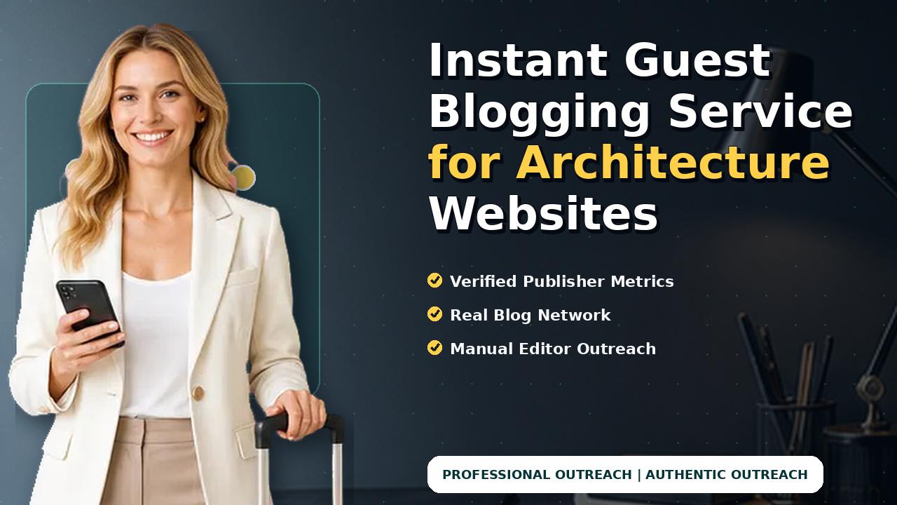 Instant Guest Blogging Service for Architecture Websites