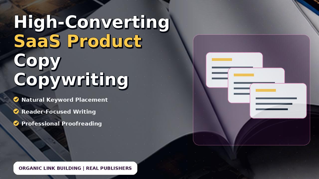 High-Converting SaaS Product Copy Copywriting