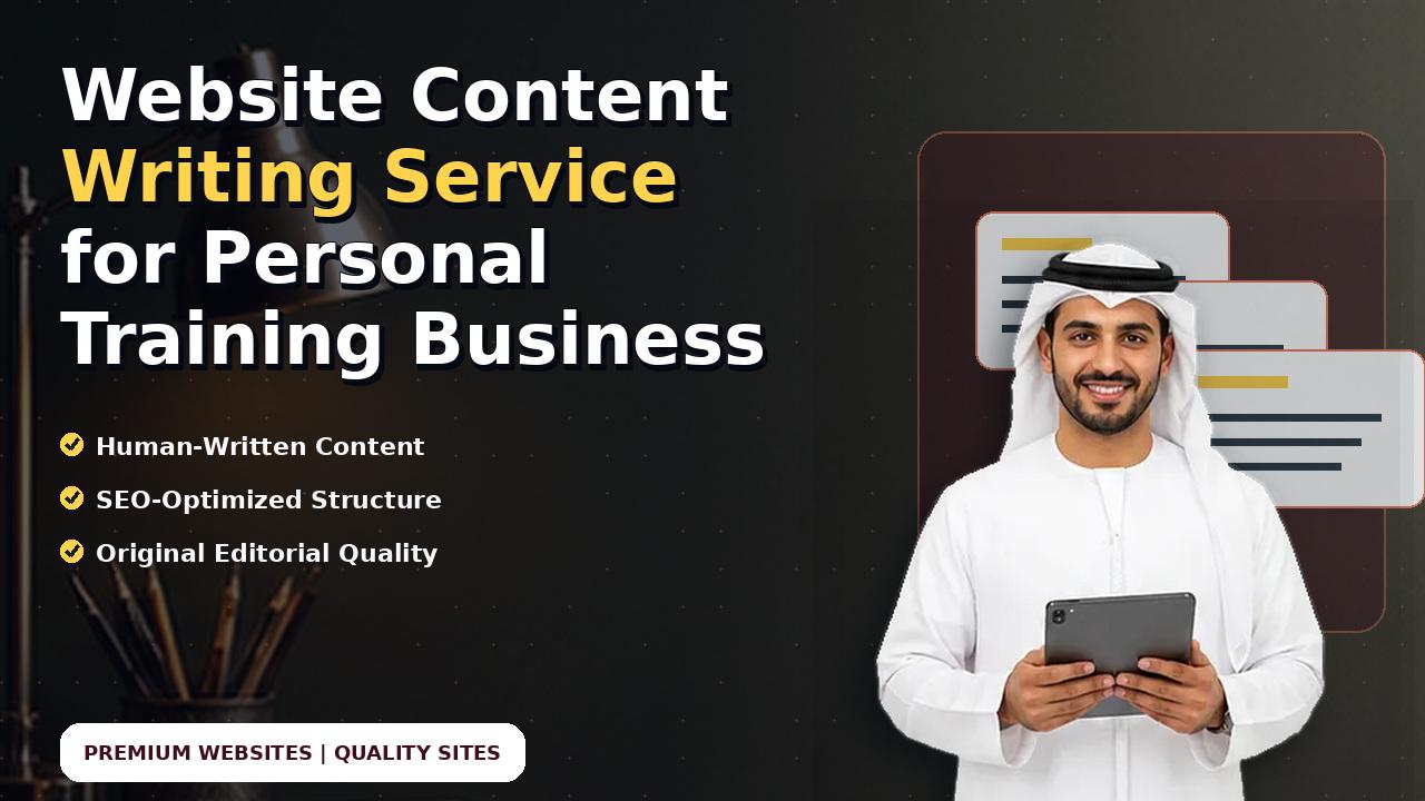 Website Content Writing Service for Personal Training Business
