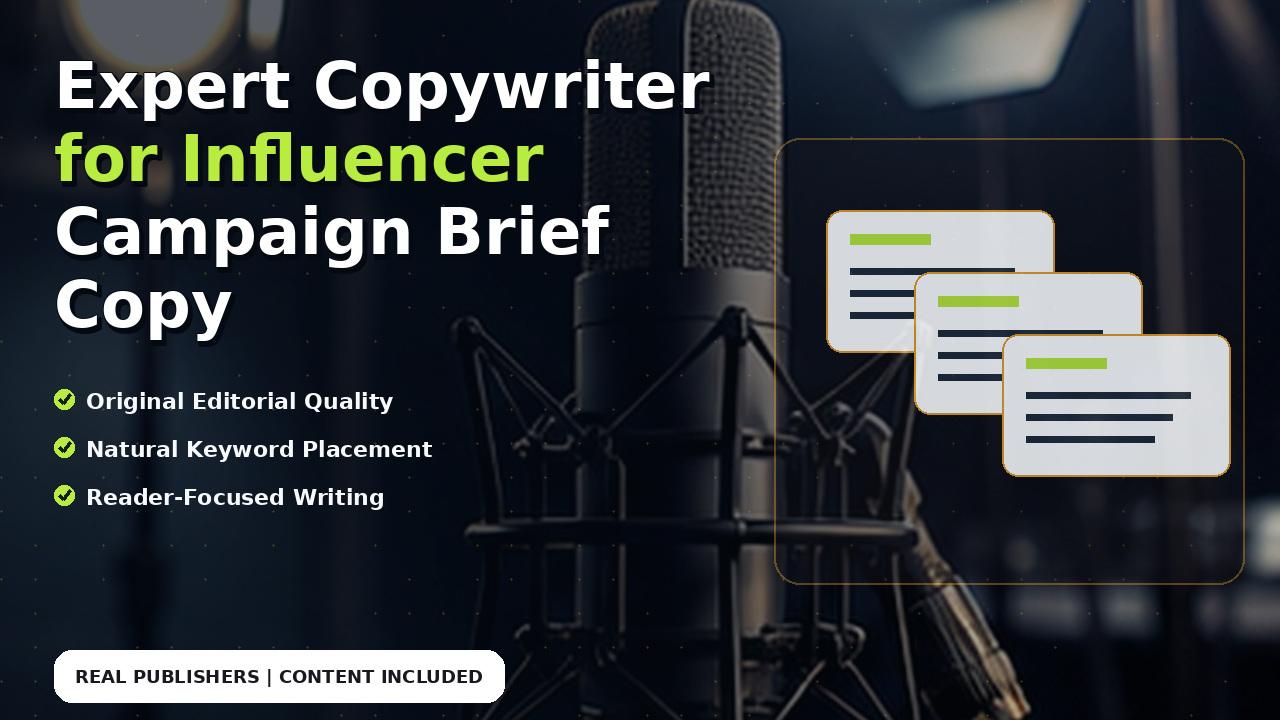 Expert Copywriter for Influencer Campaign Brief Copy