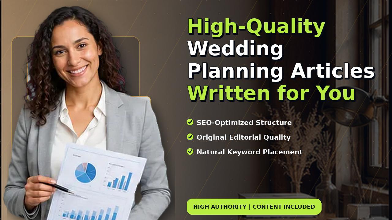 High-Quality Wedding Planning Articles Written for You