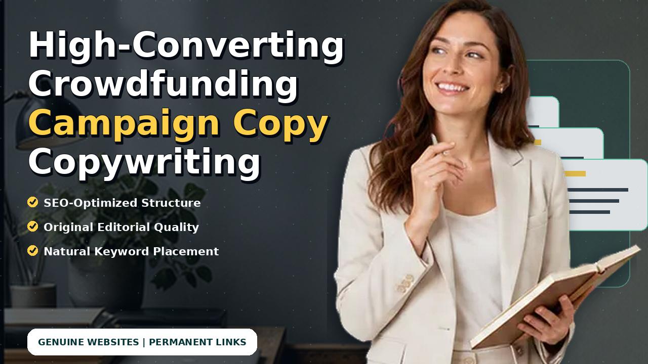 High-Converting Crowdfunding Campaign Copy Copywriting