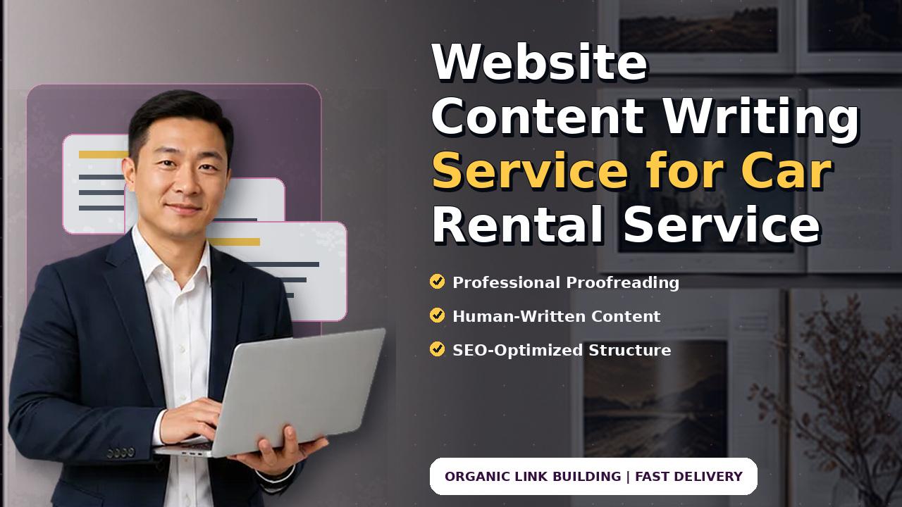 Website Content Writing Service for Car Rental Service