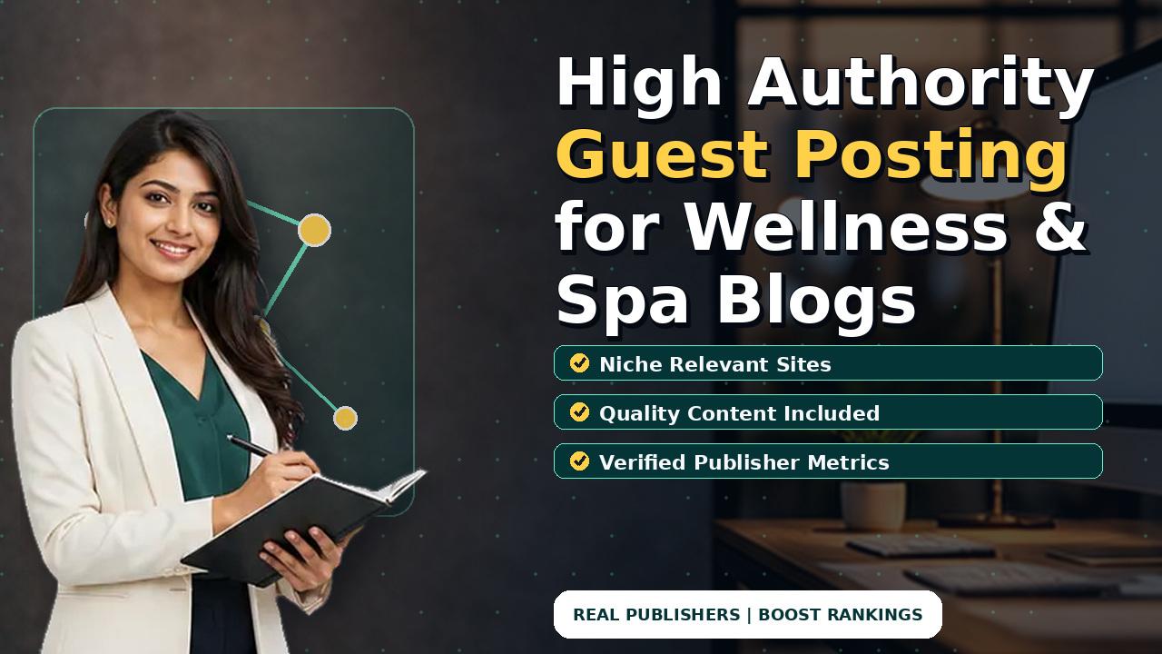 High Authority Guest Posting for Wellness & Spa Blogs