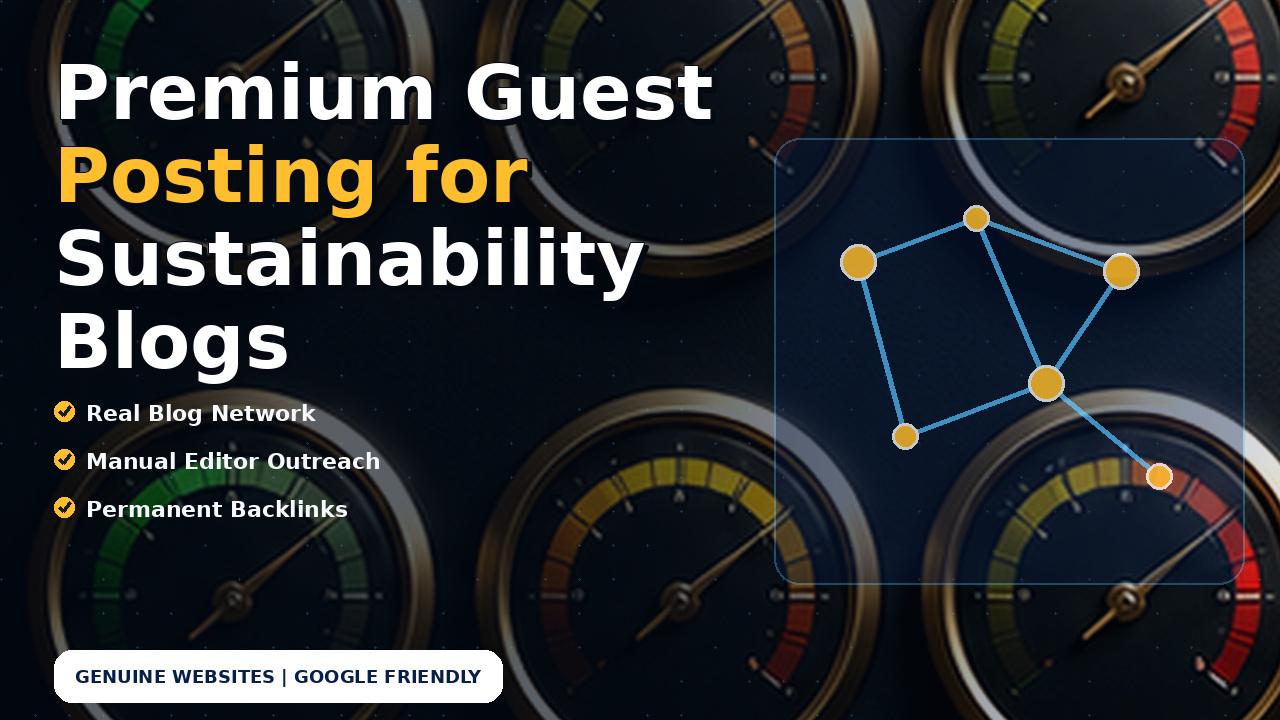 Premium Guest Posting for Sustainability Blogs