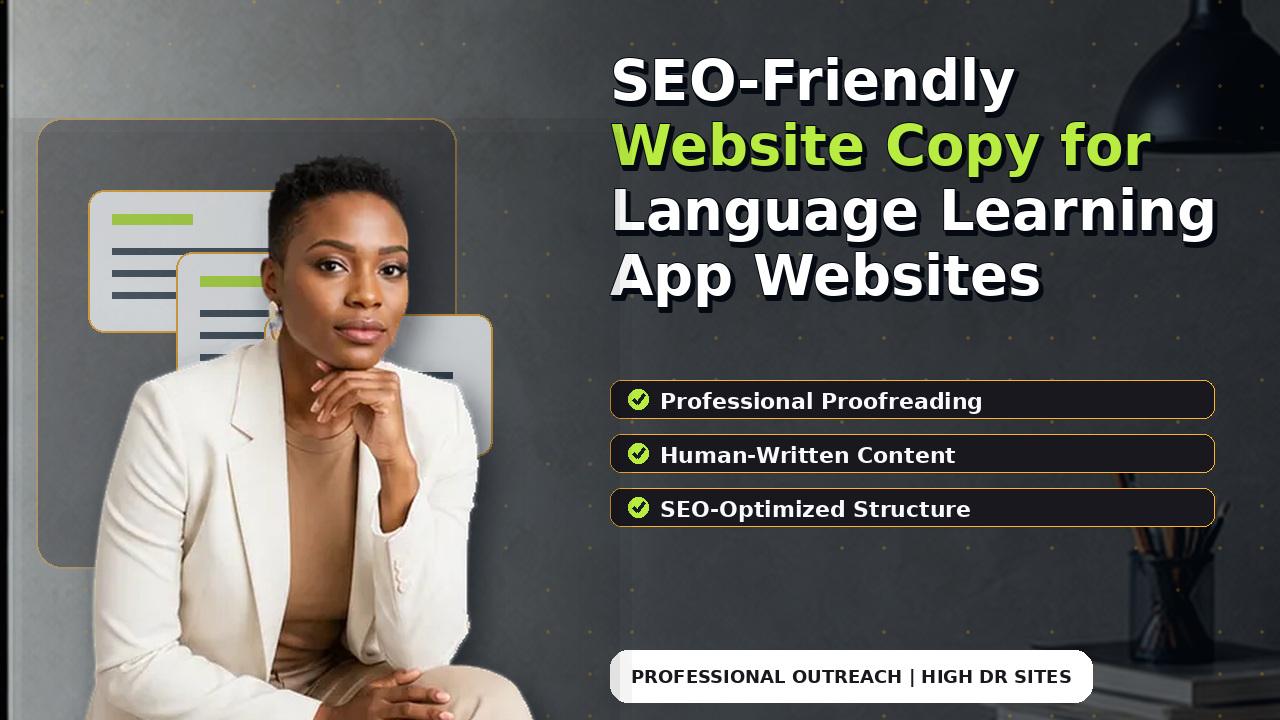 SEO-Friendly Website Copy for Language Learning App Websites