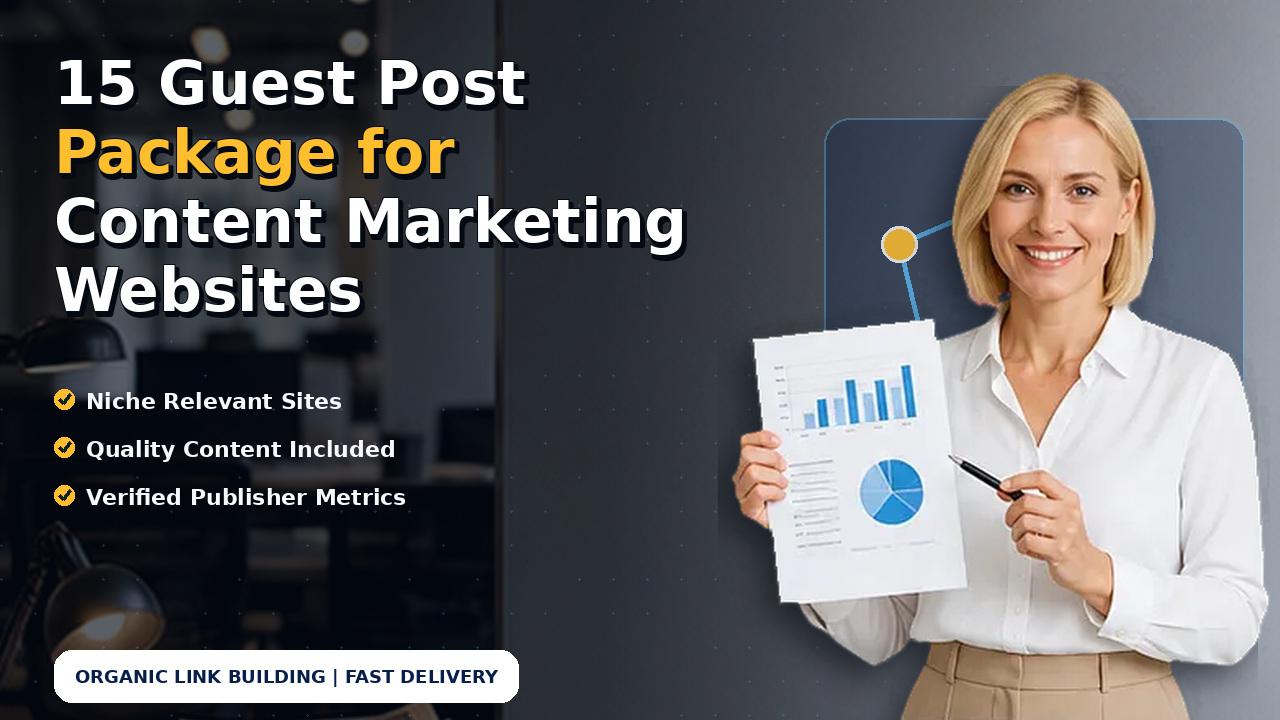 15 Guest Post Package for Content Marketing Websites