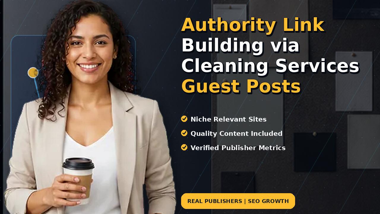 Authority Link Building via Cleaning Services Guest Posts