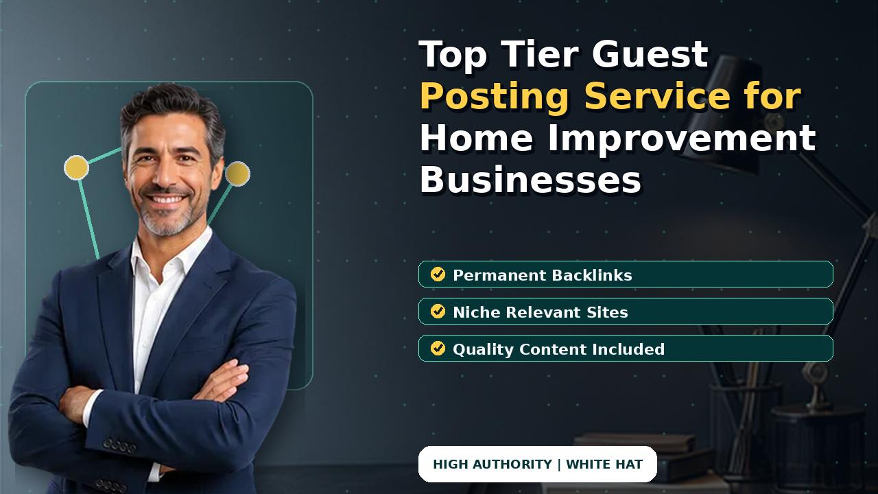 Top Tier Guest Posting Service for Home Improvement Businesses
