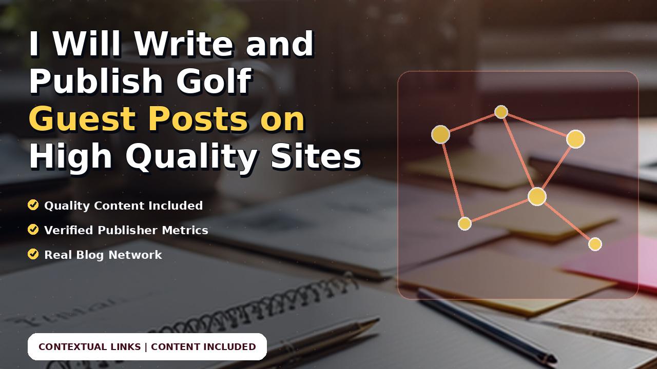 I Will Write and Publish Golf Guest Posts on High Quality Sites