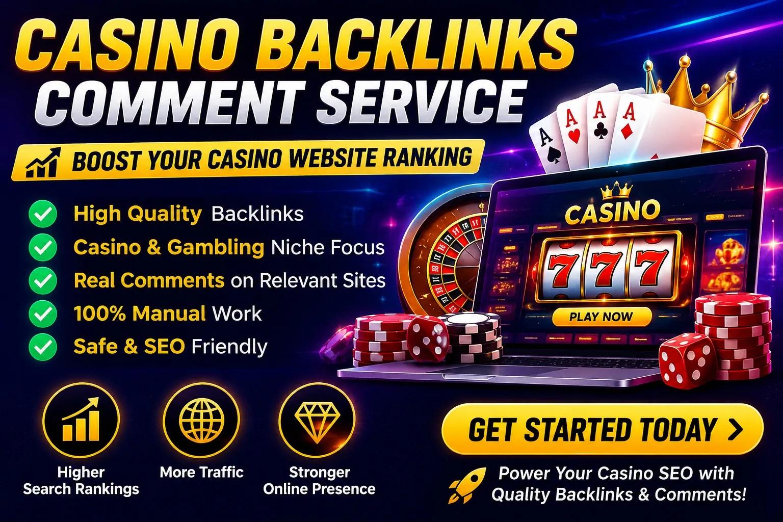 Casino Backlinks Comments – Premium Gambling SEO Backlinks