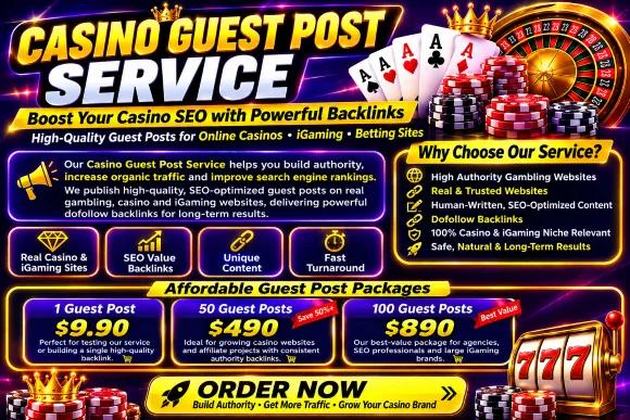 Casino Guest Post SEO Service