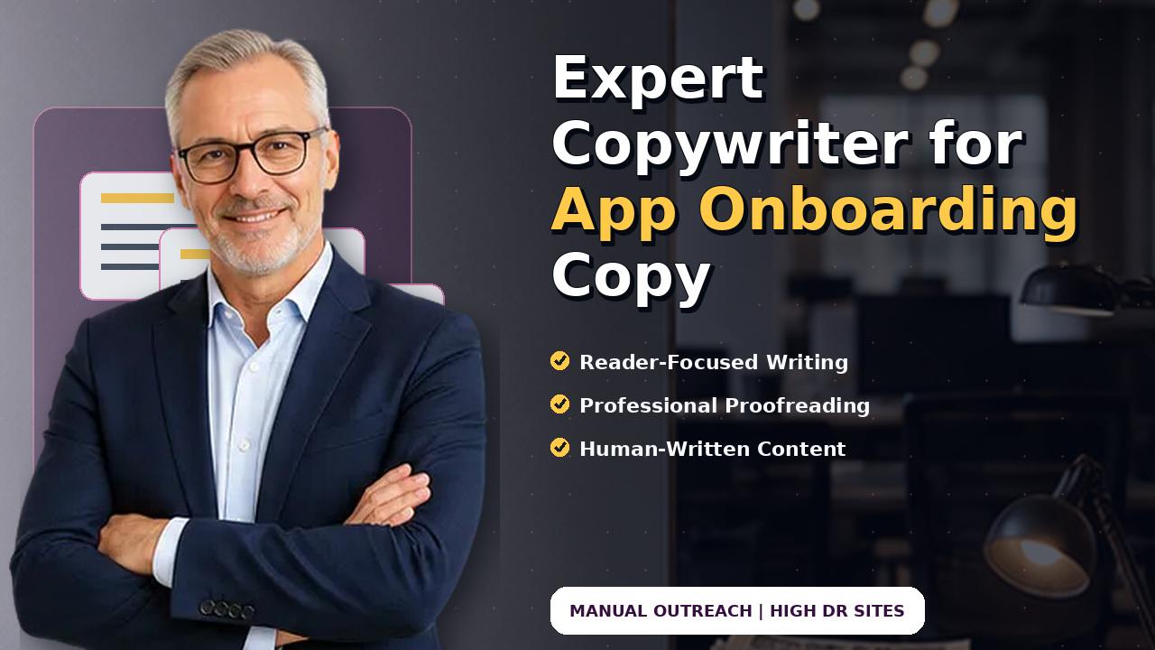Expert Copywriter for App Onboarding Copy