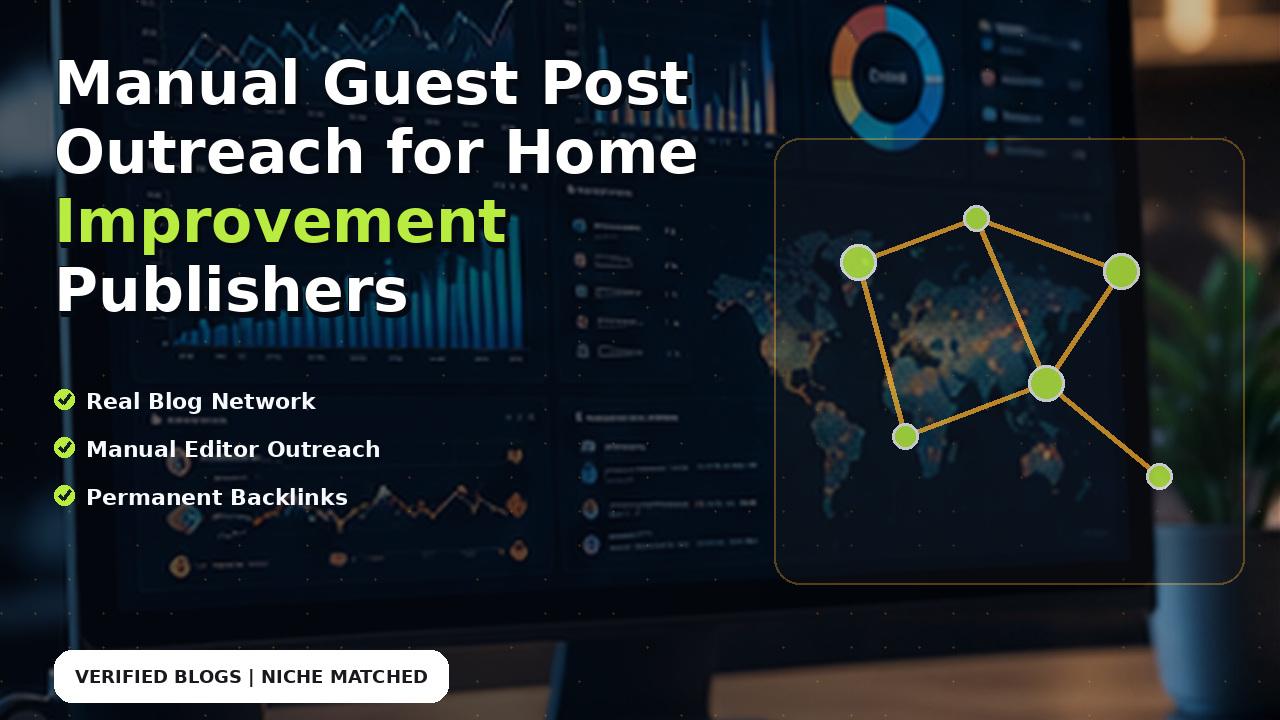 Manual Guest Post Outreach for Home Improvement Publishers