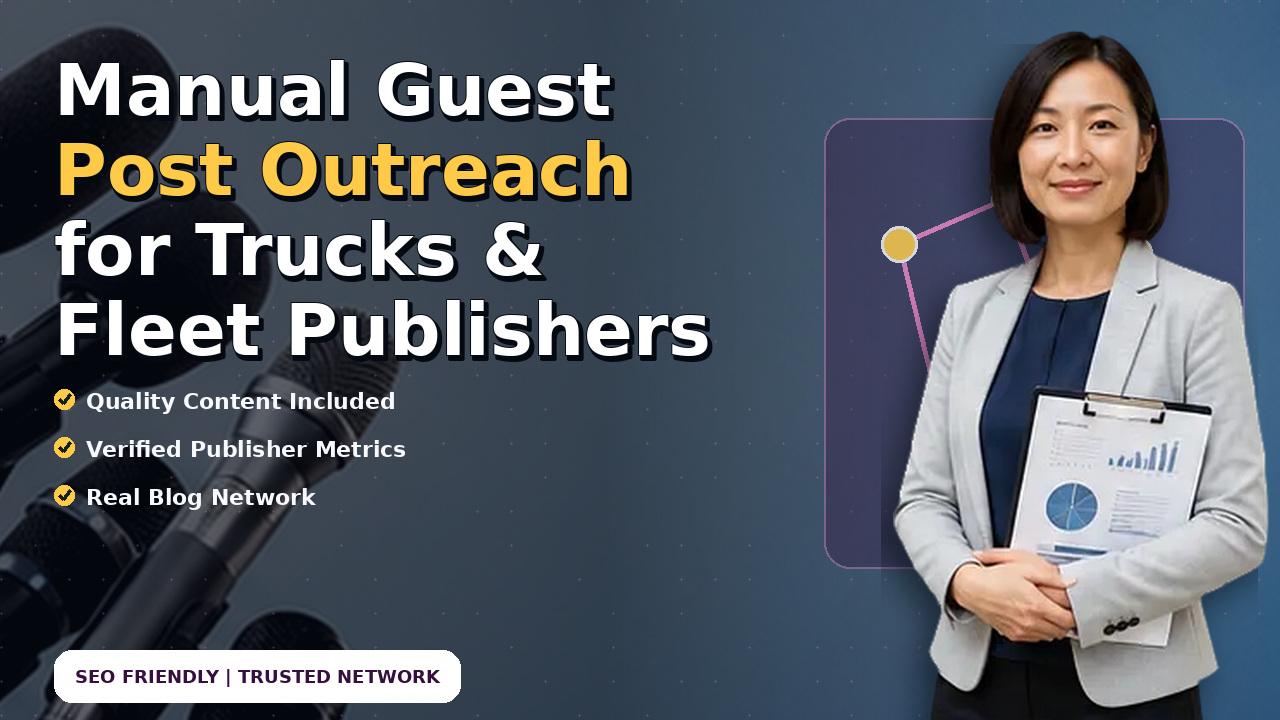 Manual Guest Post Outreach for Trucks & Fleet Publishers
