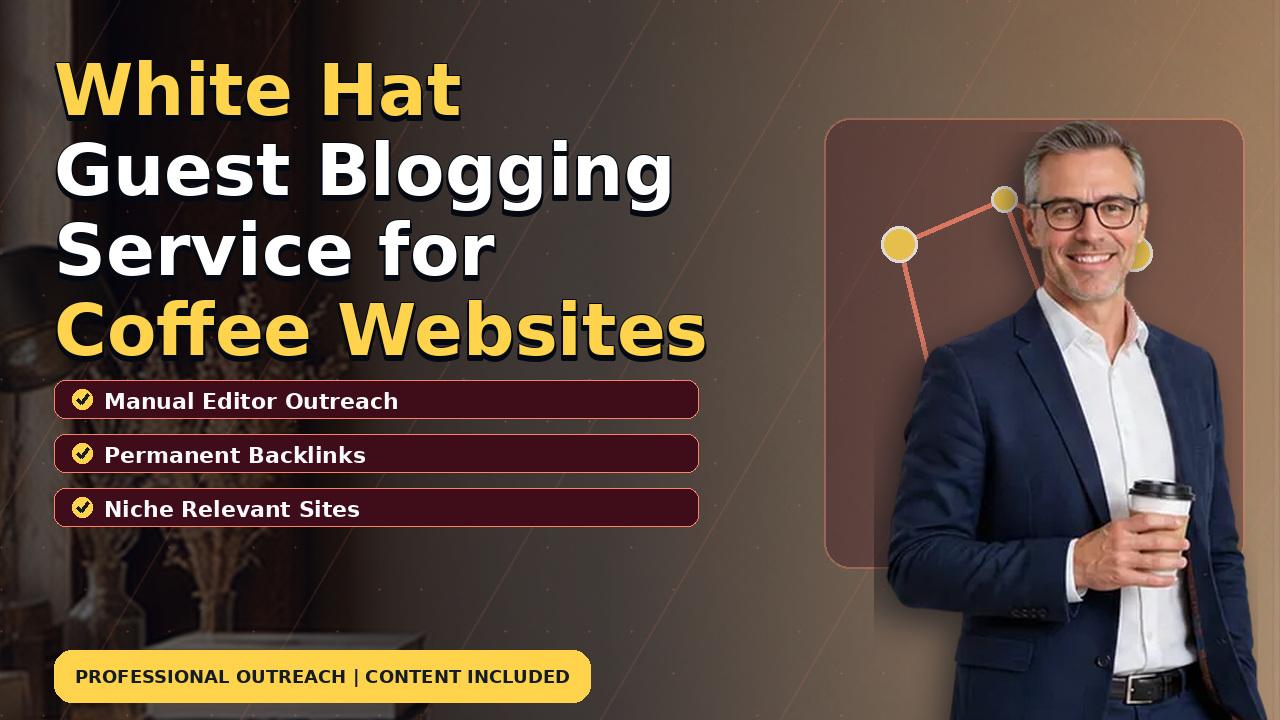 White Hat Guest Blogging Service for Coffee Websites