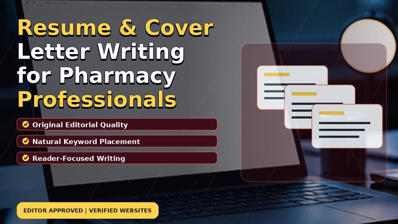 Resume & Cover Letter Writing for Pharmacy Professionals