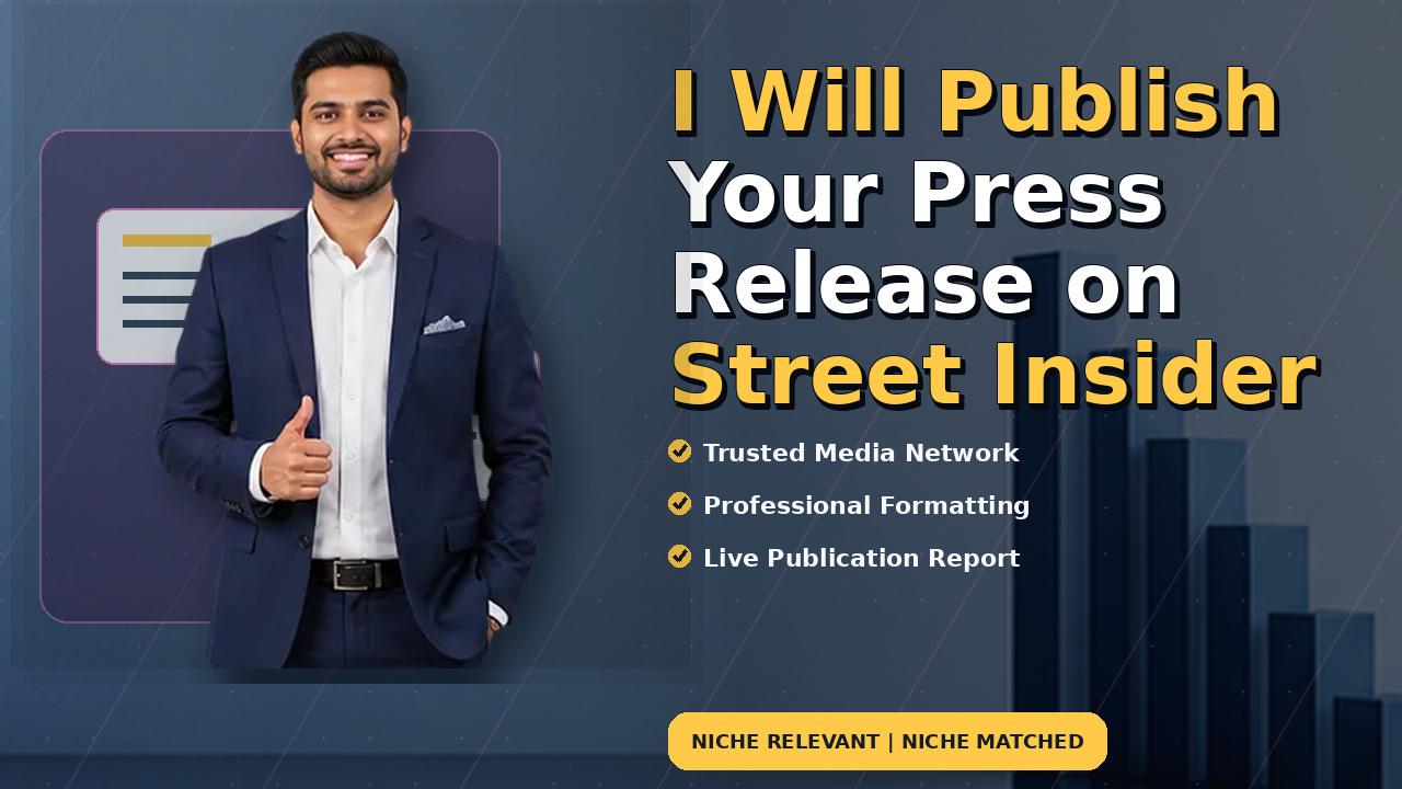 I Will Publish Your Press Release on Street Insider