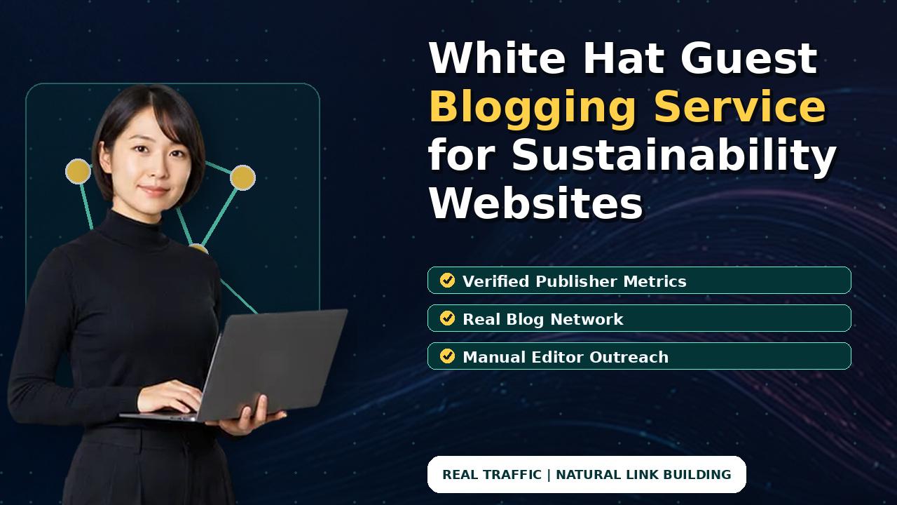 White Hat Guest Blogging Service for Sustainability Websites