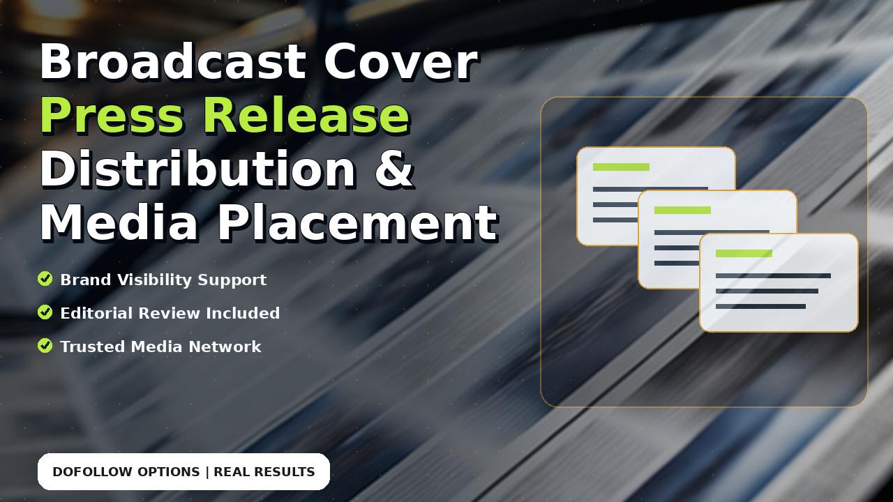 Broadcast Cover Press Release Distribution & Media Placement