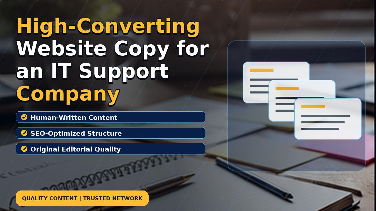 High-Converting Website Copy for an IT Support Company