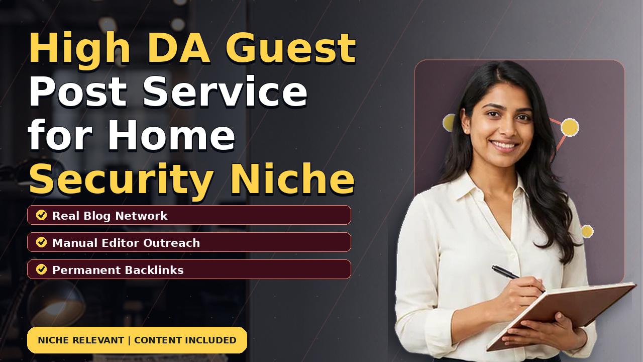 High DA Guest Post Service for Home Security Niche