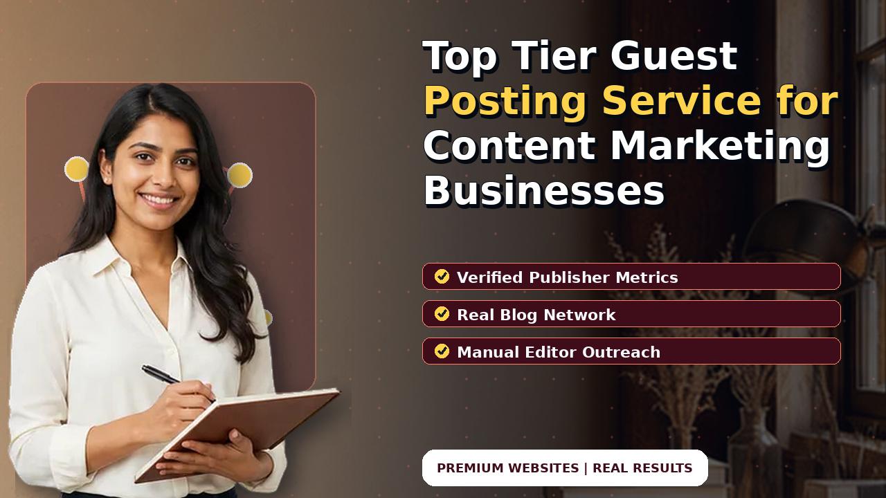 Top Tier Guest Posting Service for Content Marketing Businesses