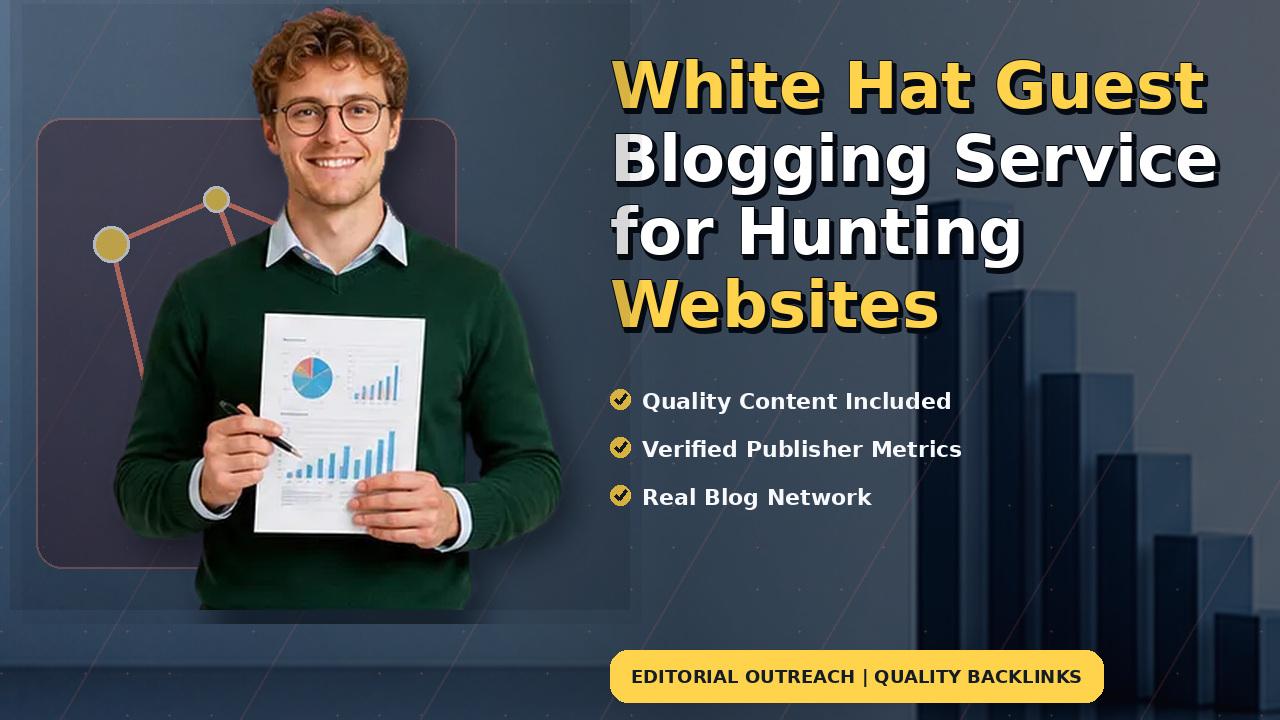 White Hat Guest Blogging Service for Hunting Websites