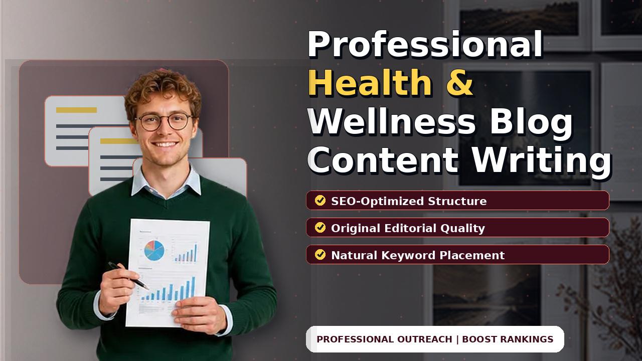 Professional Health & Wellness Blog Content Writing