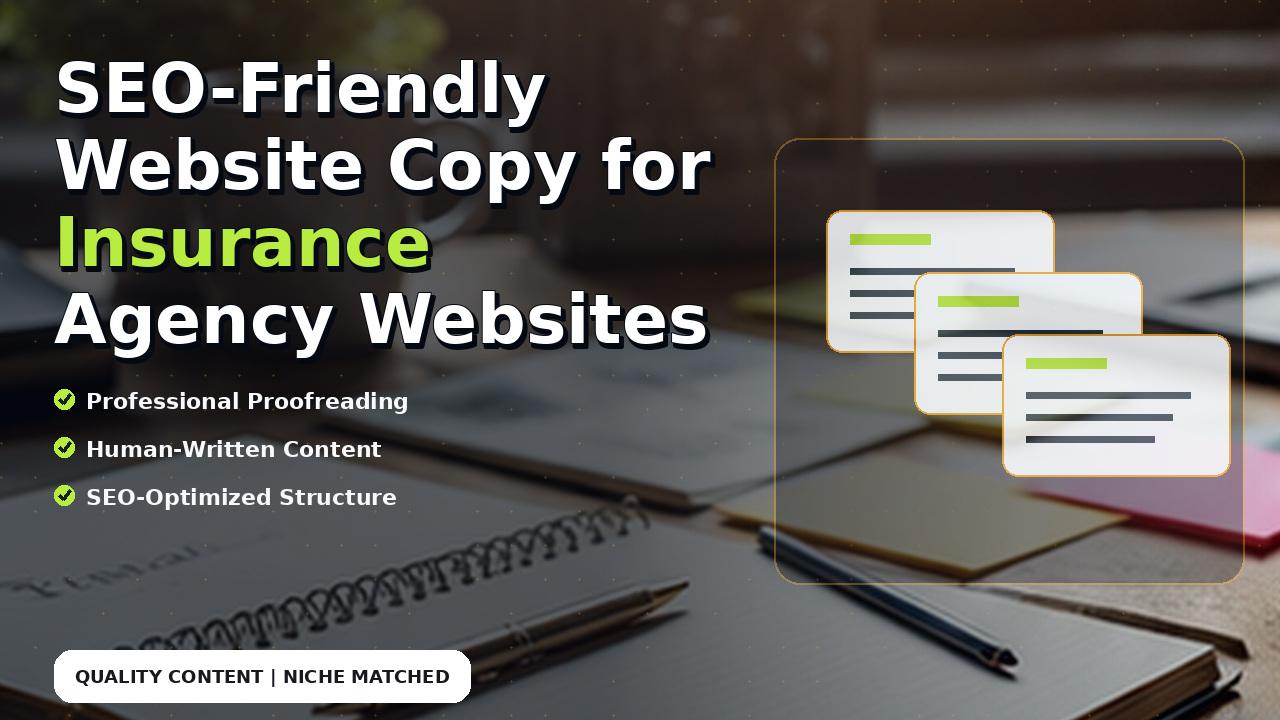 SEO-Friendly Website Copy for Insurance Agency Websites