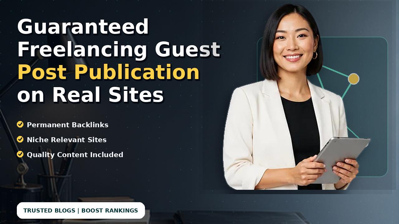 Guaranteed Freelancing Guest Post Publication on Real Sites