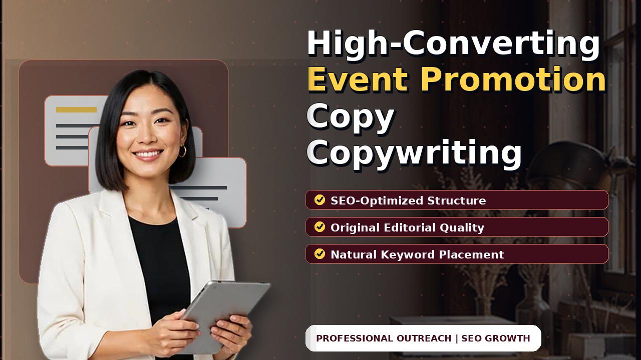 High-Converting Event Promotion Copy Copywriting