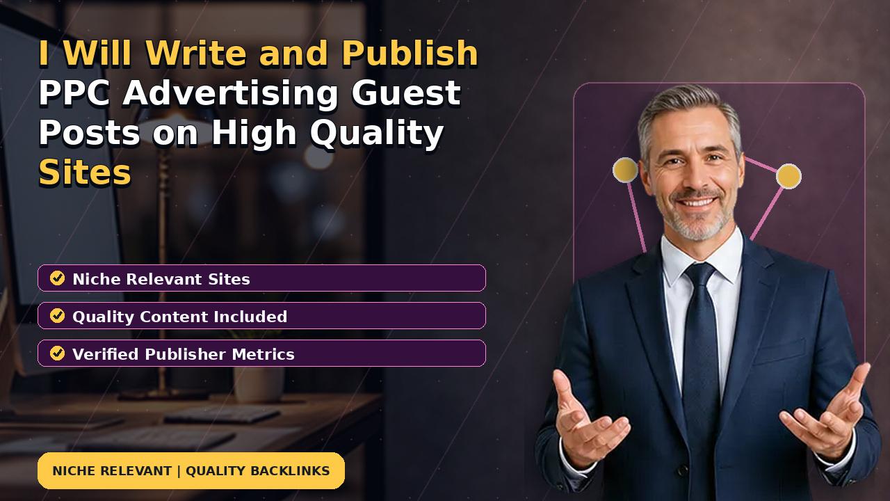 I Will Write and Publish PPC Advertising Guest Posts on High Quality Sites