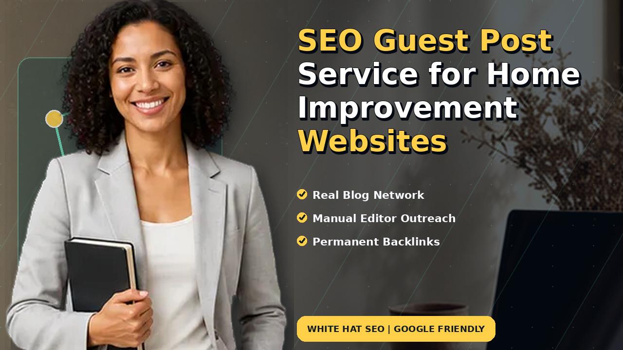 SEO Guest Post Service for Home Improvement Websites
