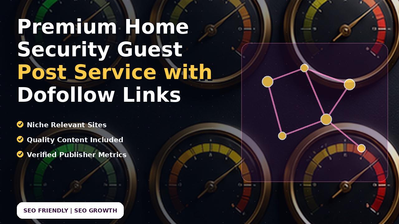 Premium Home Security Guest Post Service with Dofollow Links