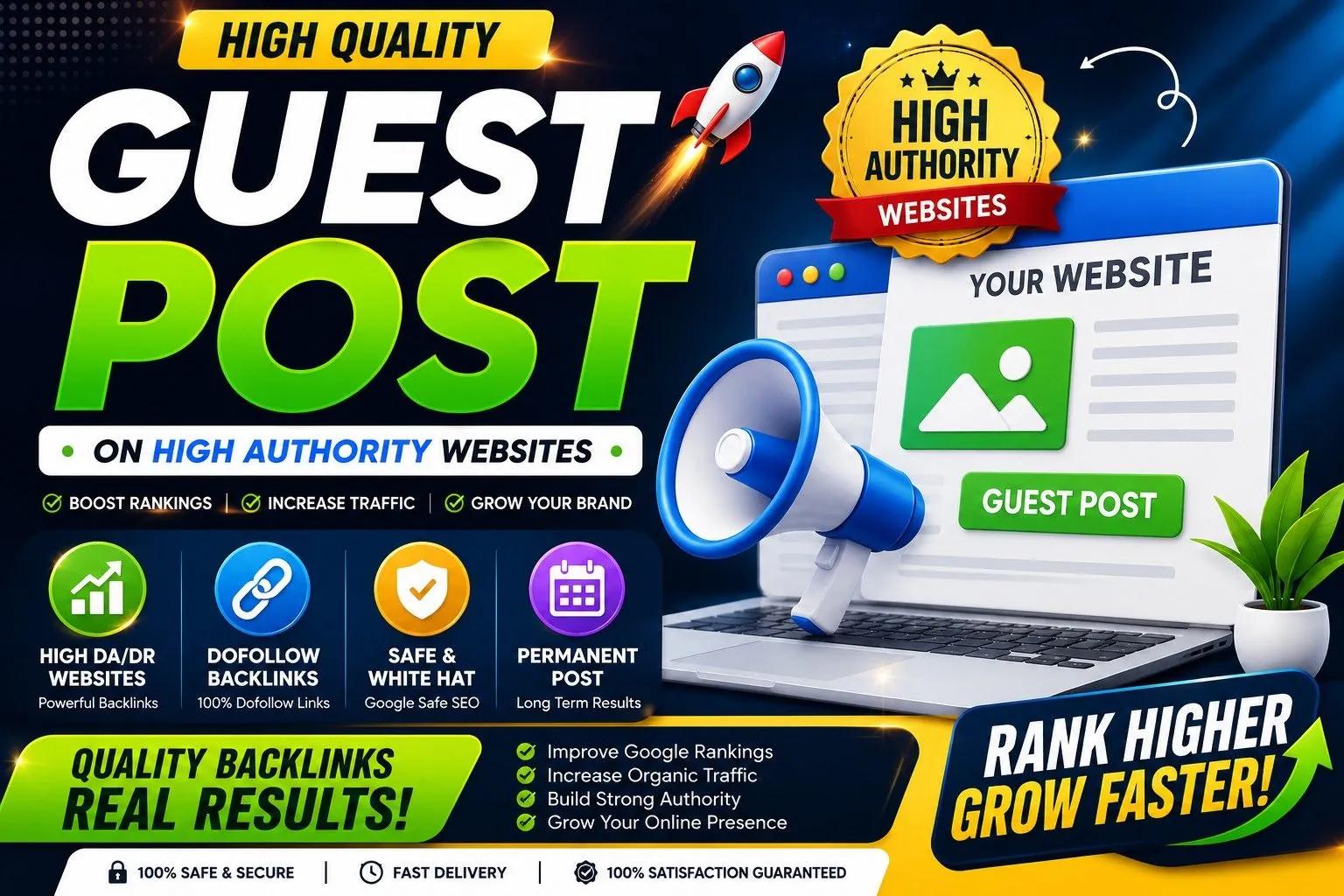 I will publish guest post with dofollow backlink on high da