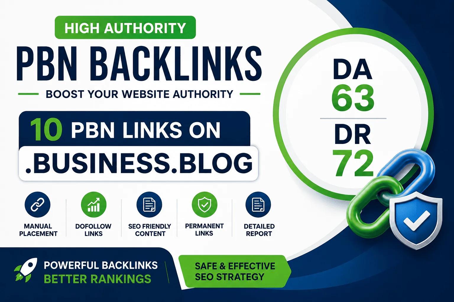 I Will Build 10 High DA DR PBN Backlinks for SEO